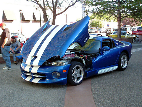 1997 Dodge Viper Gts Hood Up Viper Blue Fvl Picture Gallery