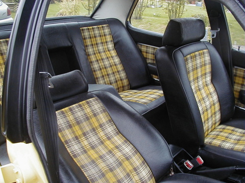 Brown Seats In Yellow Car Brown Seats In Yellow Car
